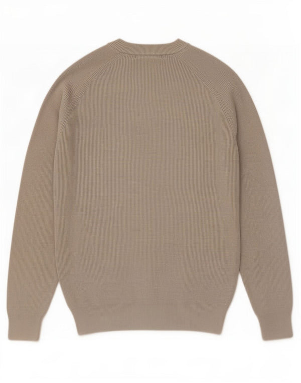 Zara Herre sweater med rund hals XL Grå bomuld