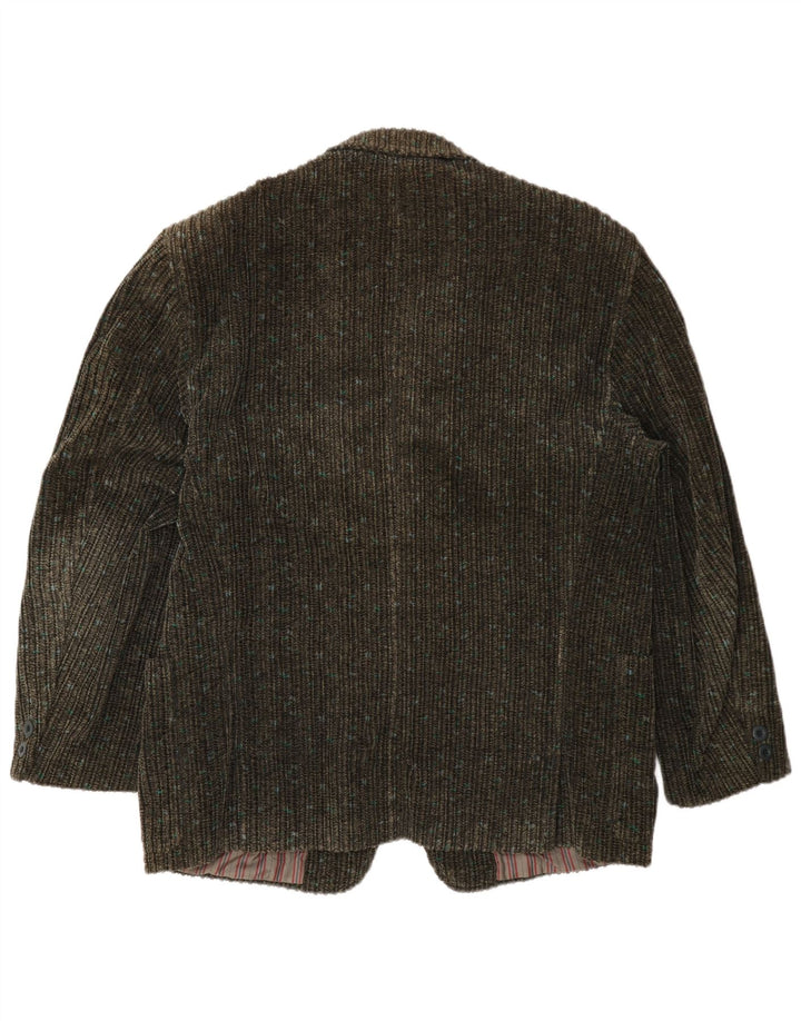 Redpoint Herre 1 Knap Corduroy Blazer Jacket EU 54 2XL Khaki Flecked
