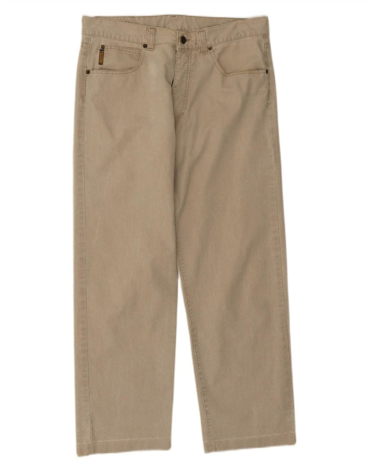 Armani Straight Jeans til mænd W36 L28 Beige Bomuld