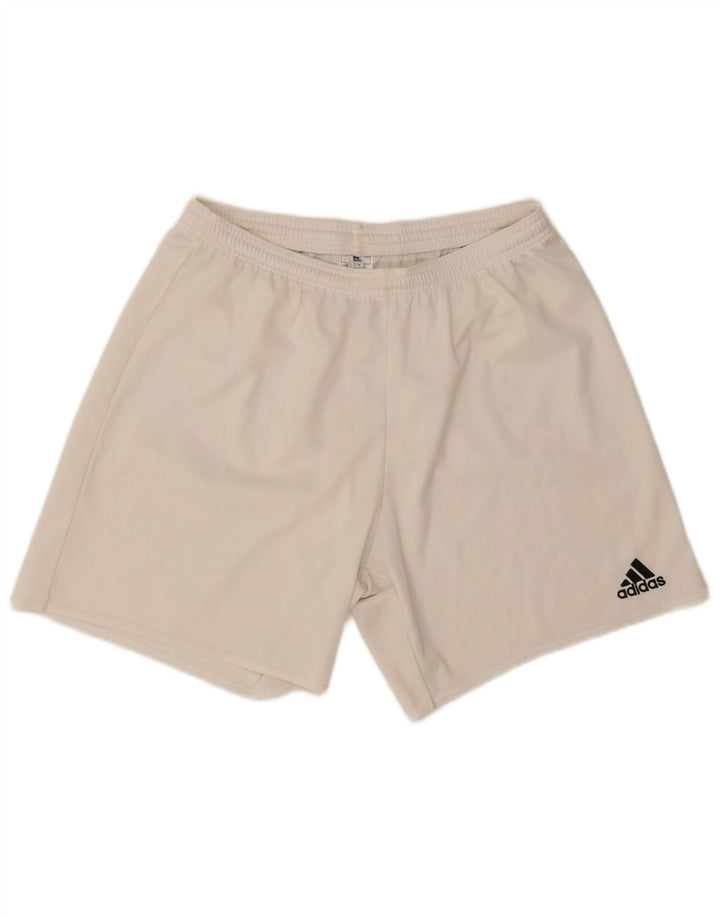 Adidas Aeroready Sportsshorts til mænd store hvide polyester