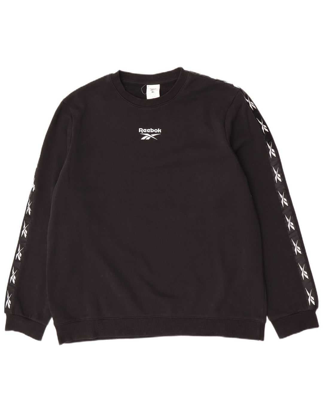 Reebok Herre Grafisk Sweatshirt Jumper XL Sort Bomuld