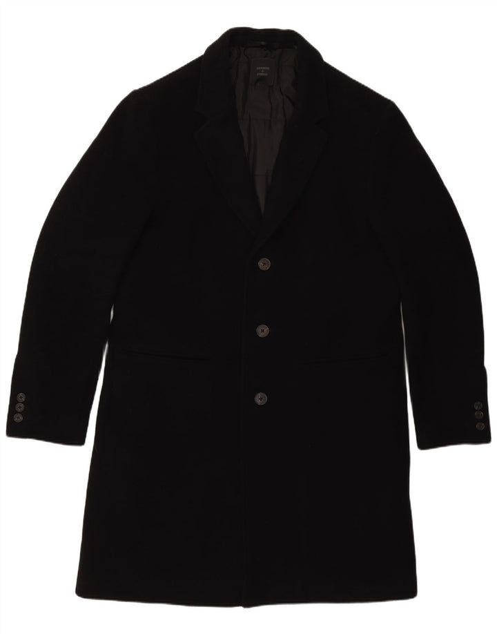 Superdry Herre Overfrakke UK 40 Large Black Wool