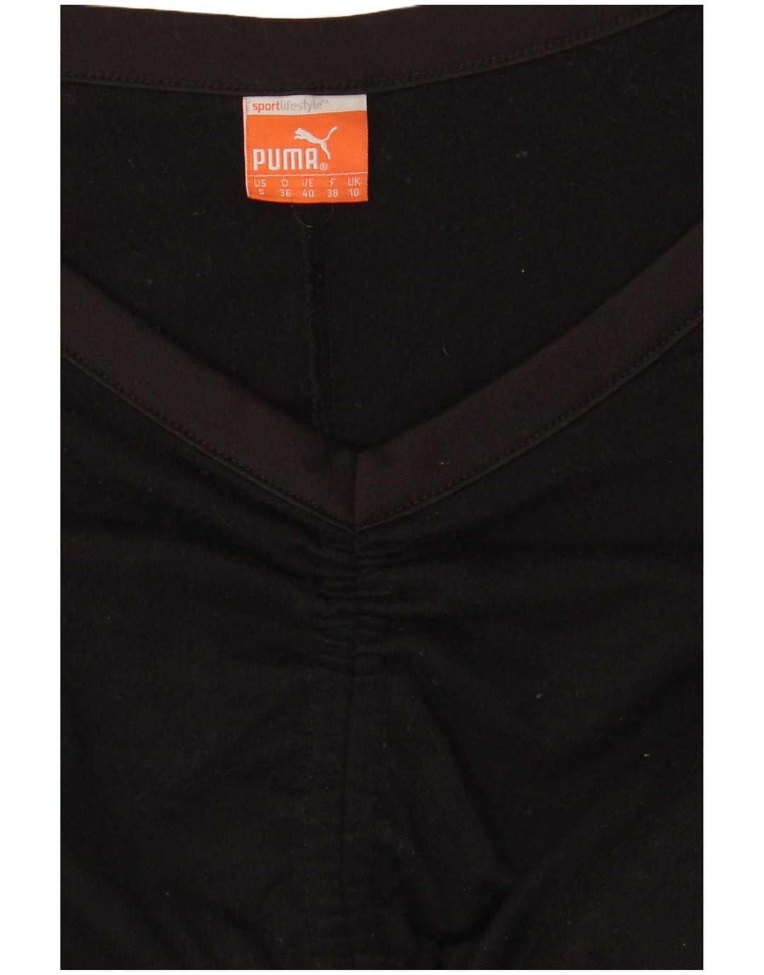 Puma Dame Oversized Top Langærmet UK 10 Lille Sort