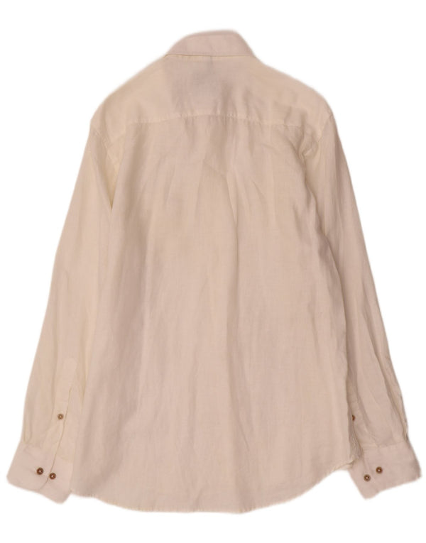 Marlboro Classics Mens Regular Fit Shirt Large Off White