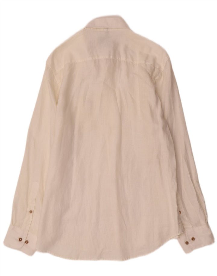 Marlboro Classics Herre Regular Fit Skjorte Large Off White
