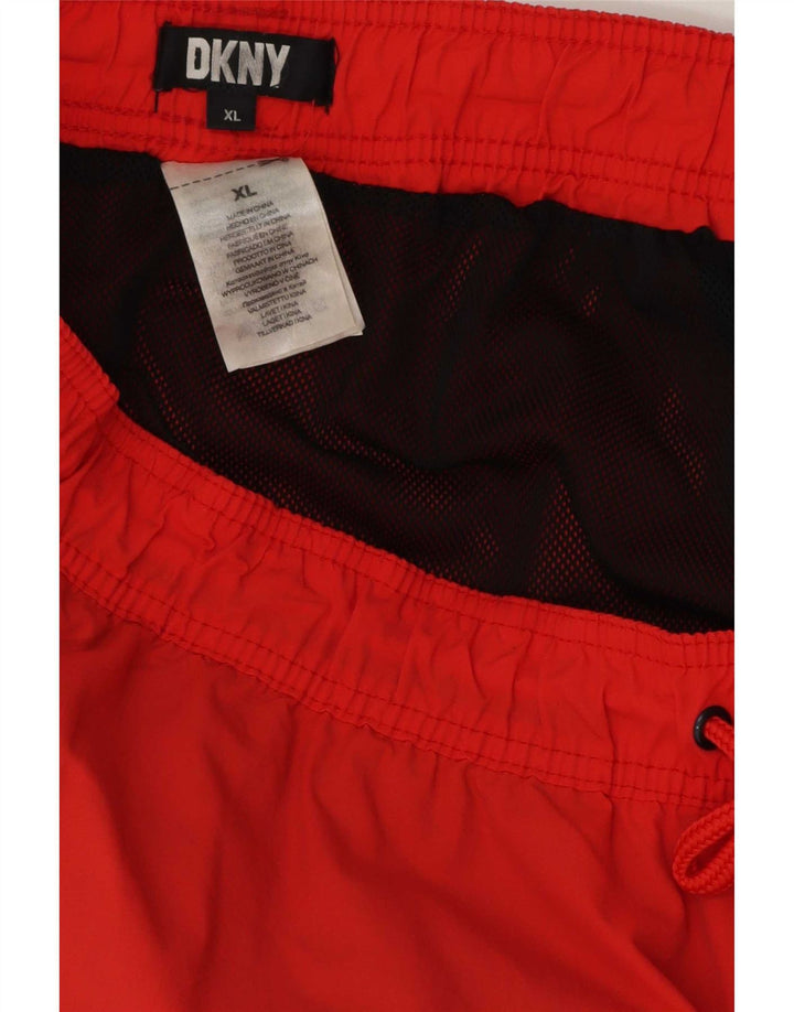 Dkny Herre Grafiske Badeshorts XL Rød Polyester