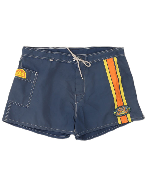 Sundek Badeshorts til mænd Large Navy Blue Colourblock Nylon