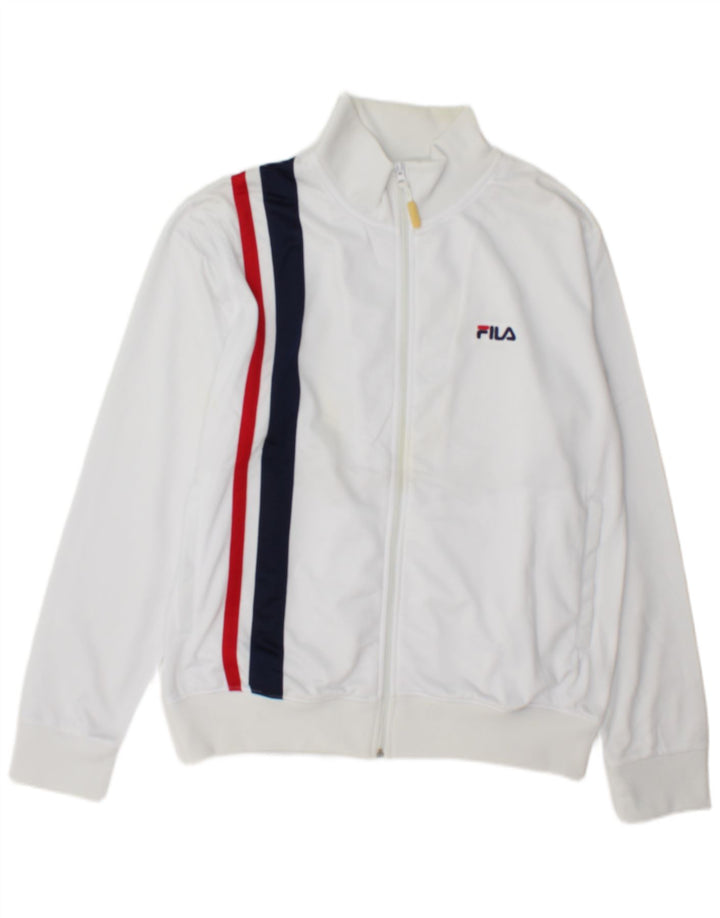 Fila Træningsdragt til mænd Topjakke Medium White Colourblock Polyester