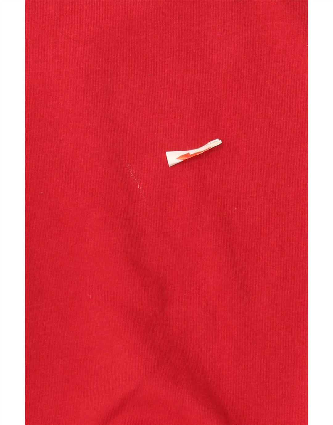 Champion Womens Crop Graphic Sweatshirt Jumper UK 14 Medium Red Bomuld