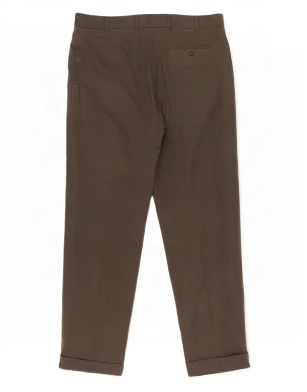 Marks & Spencer Herre Pegged Suit Bukser W38 L31 Grå Lyocell