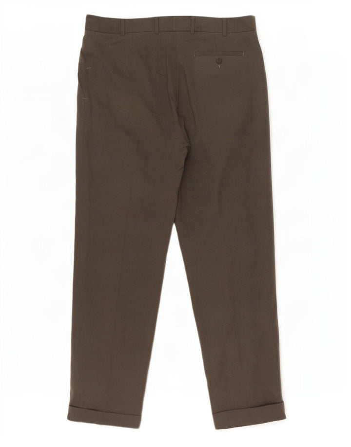Marks & Spencer Herre Pegged Suit Bukser W38 L31 Grå Lyocell
