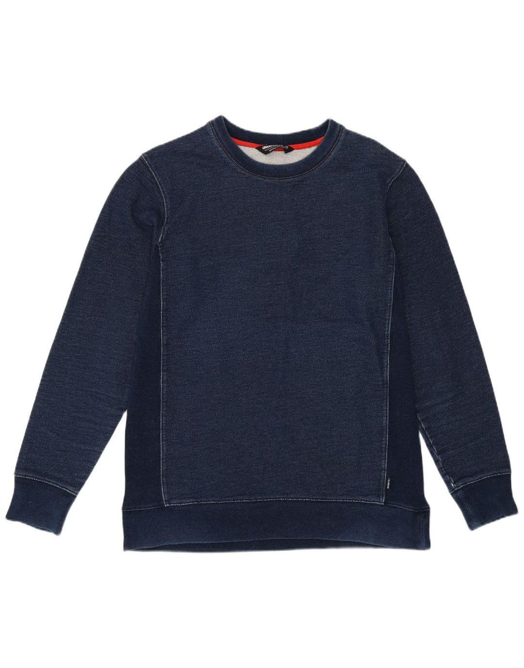 Ubesejret grafisk sweatshirt til mænd Medium marineblå bomuld