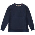 Ubesejret grafisk sweatshirt til mænd Medium marineblå bomuld