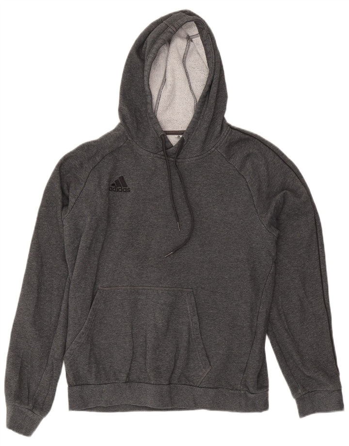 Adidas Hættetrøje til mænd, lille grå bomuld