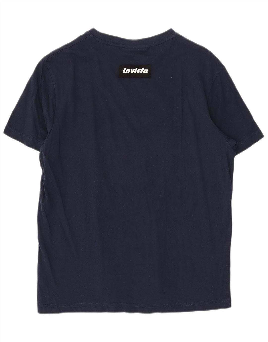Invicta Herre grafisk T-shirt Top Stor marineblå bomuld