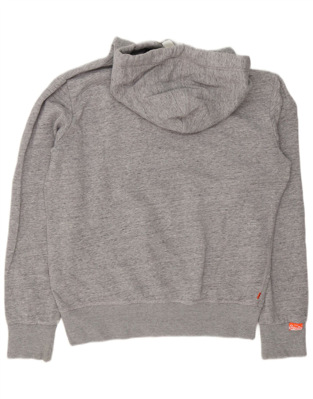 Superdry hættetrøje til mænd, stor grå flækket bomuld