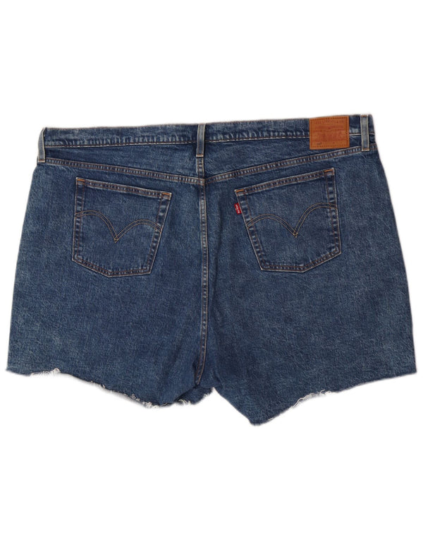 Levi's Dame 501 denimshorts US 24 4XL W48 Blå Bomuld