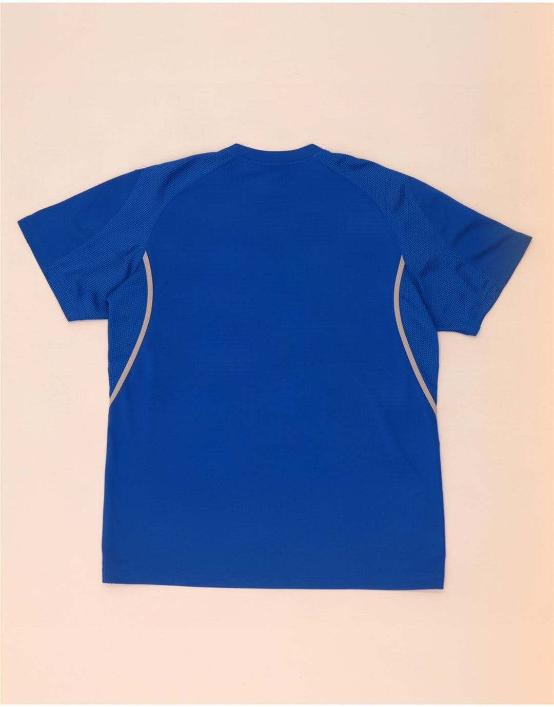 Adidas T-shirt top mellemblå polyester til mænd