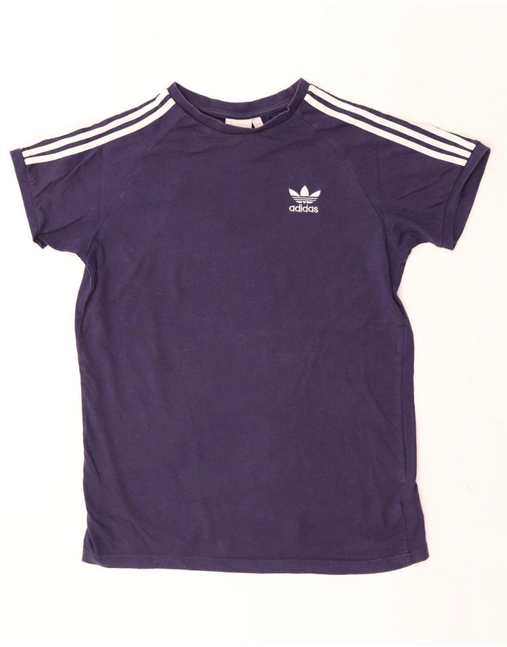 Adidas Herre T-Shirt Top Stor Marineblå Bomuld