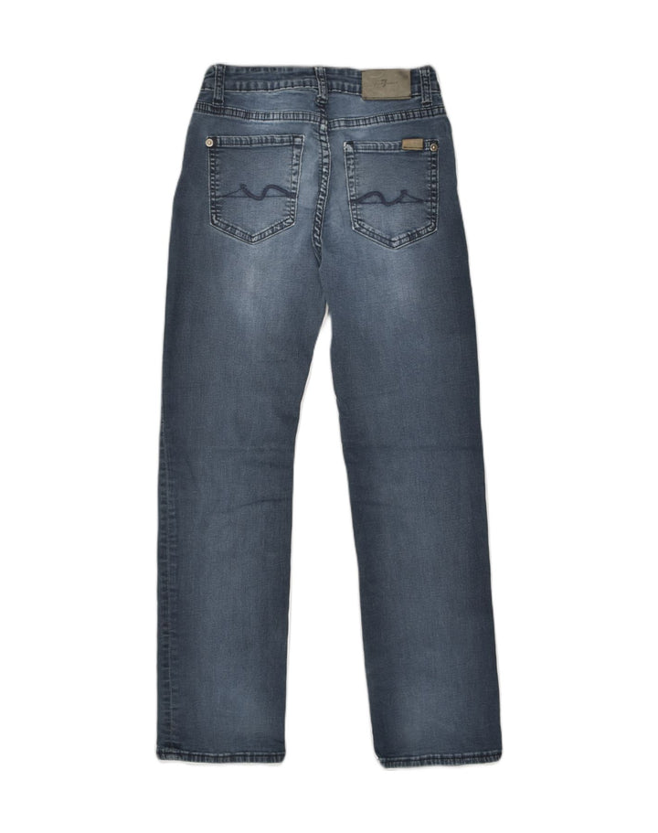 7 FOR ALL MANKIND Girls Straight Jeans 9-10 Years W26 L26  Grey Cotton | Vintage 7 For All Mankind | Thrift | Second-Hand 7 For All Mankind | Used Clothing | Messina Hembry 