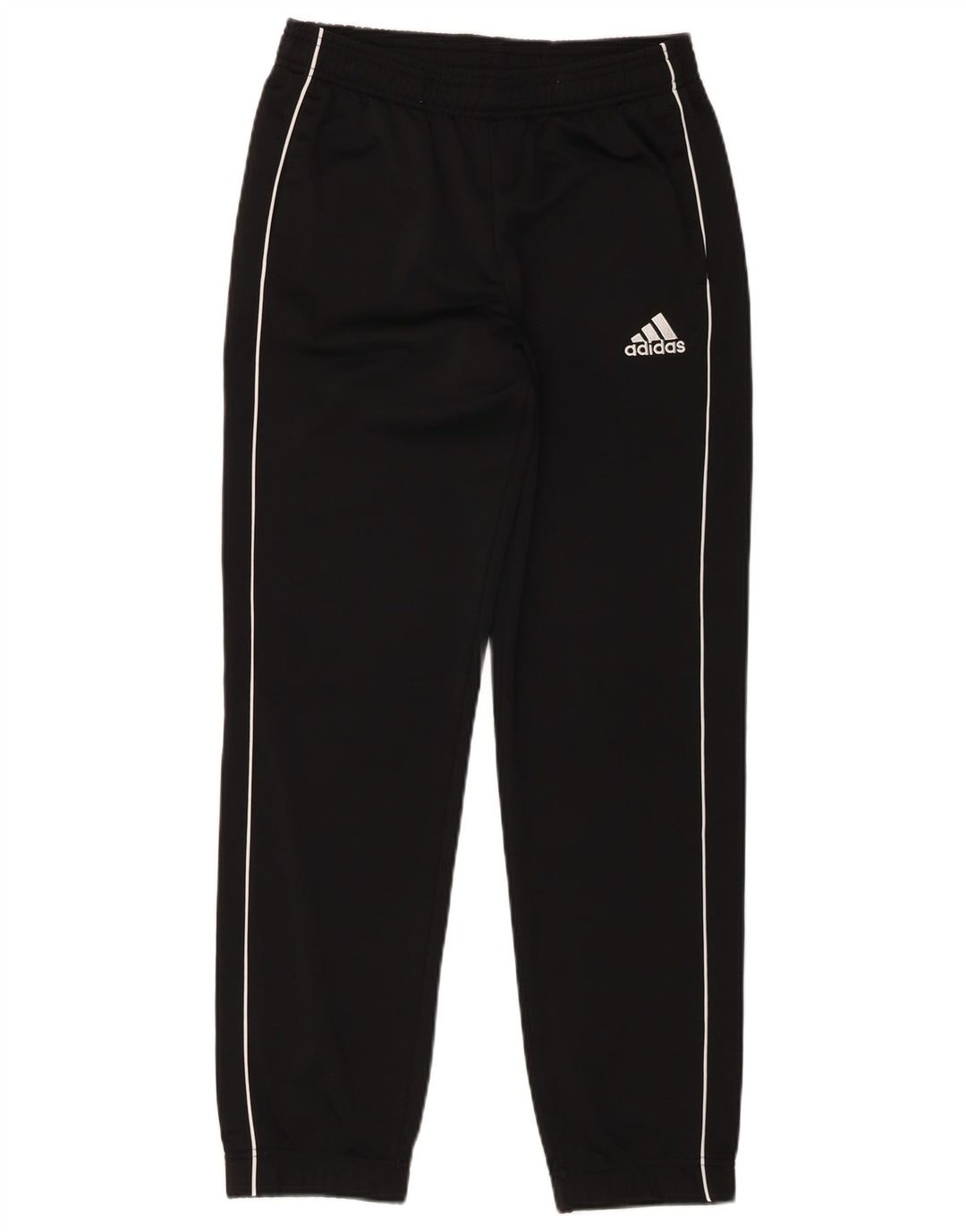 Adidas Drenge Træningsdragt Bukser Joggers 13-14 År Sort Polyester