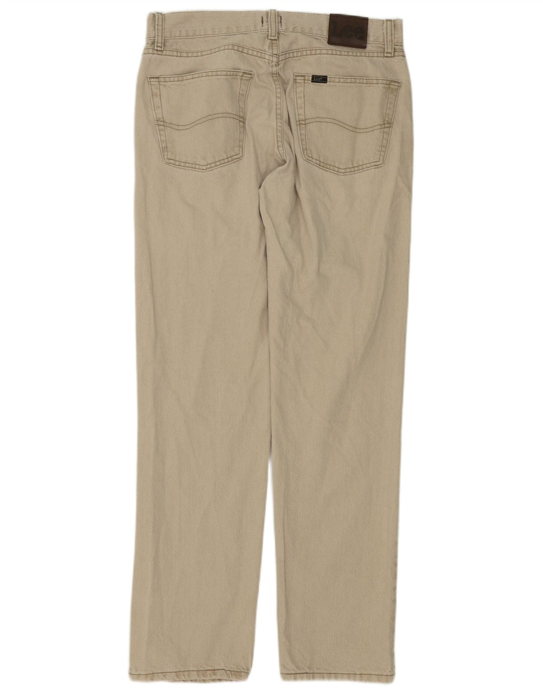 Lee Herre Regular Fit Casual Bukser W32 L34 Beige Bomuld