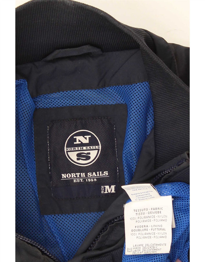 North Sails Herre Bomber Jacket UK 38 Medium Navy Blue Polyamide