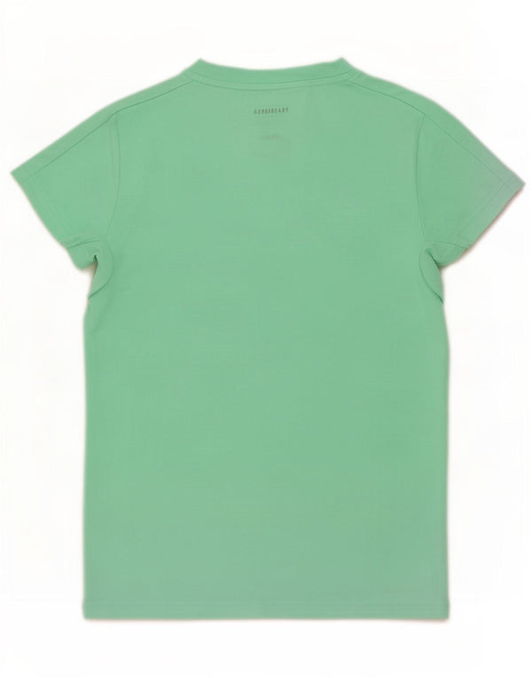 Adidas Girls Aeroready T-Shirt Top 11-12 År Grøn Polyester