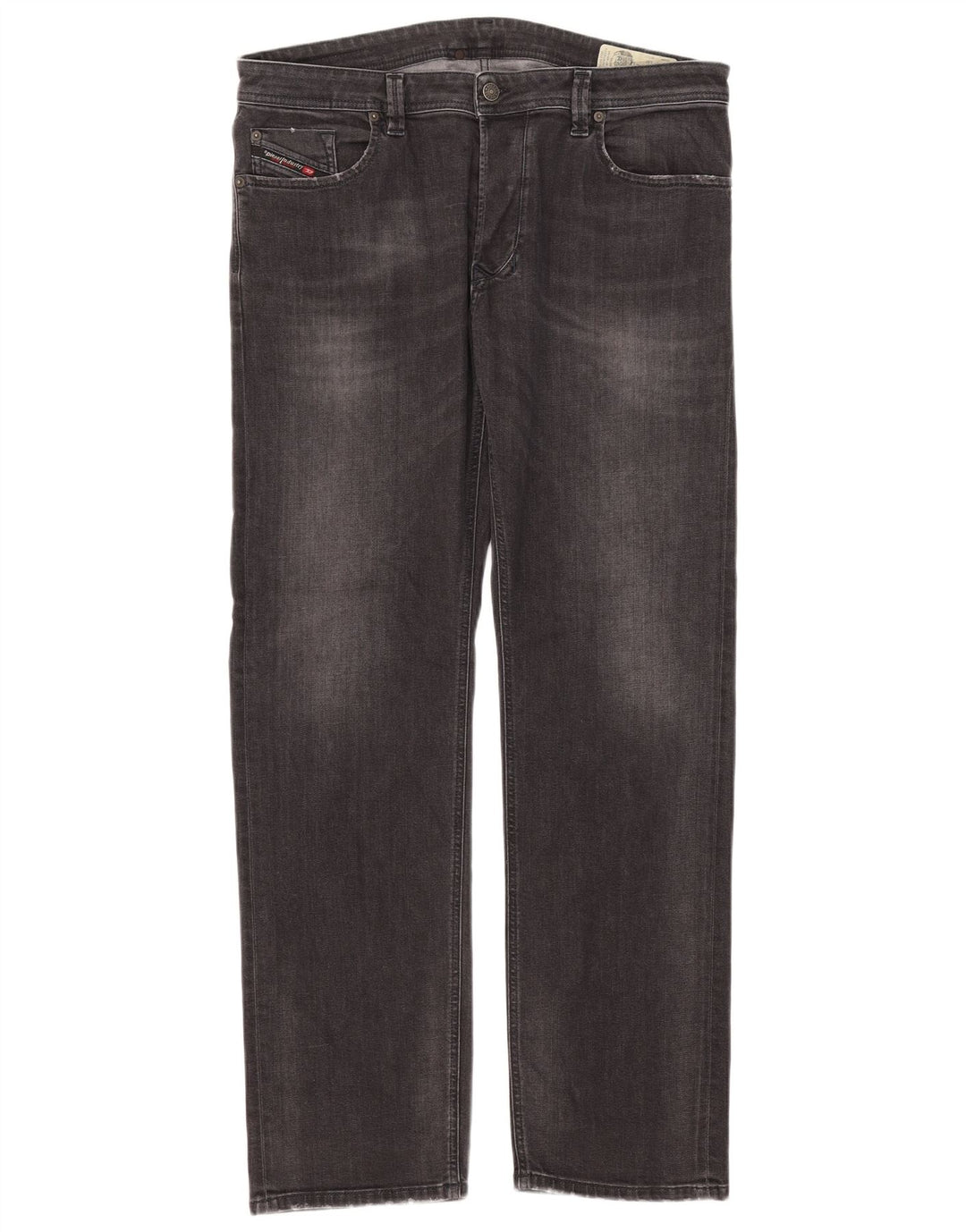 Diesel Herre Larkee Regular Straight Jeans W38 L32 Grå Bomuld