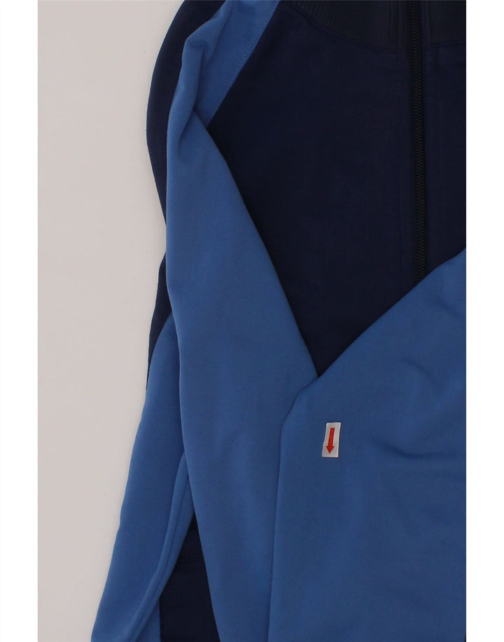 NIKE Boys Tracksuit Top Jacket 8-9 Years Small  Navy Blue Colourblock Vintage Nike and Second-Hand Nike from Messina Hembry 