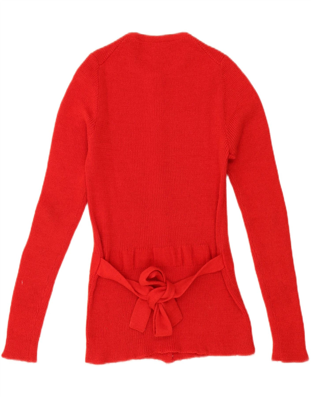 Vintage dame cardigan sweater UK 12 Medium Red