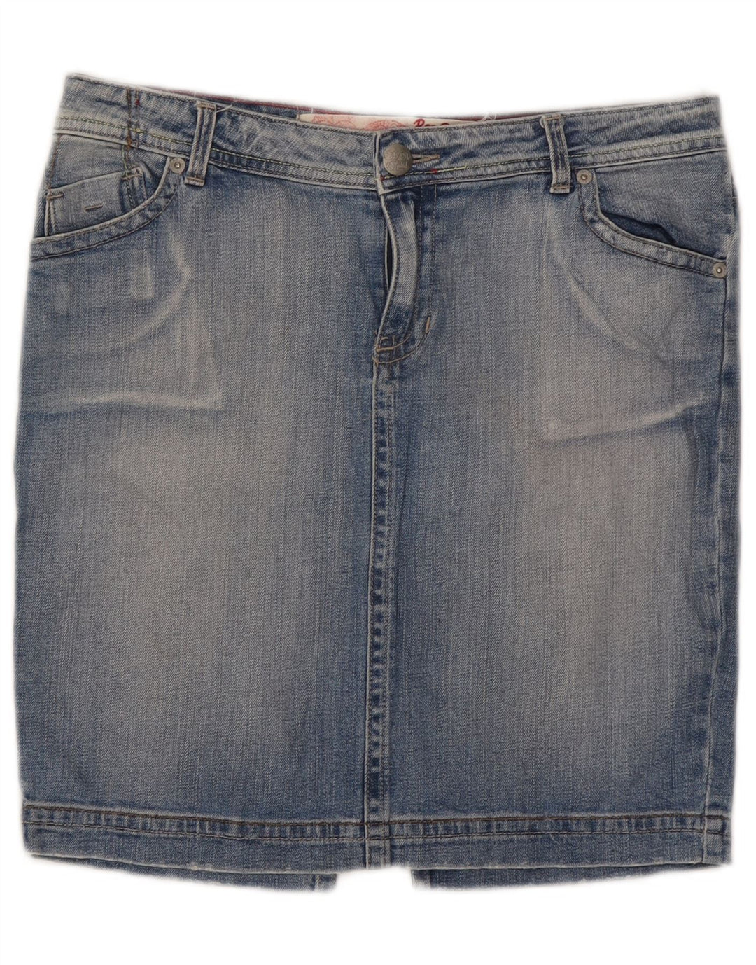 Roxy Dame Mini Denim Nederdel US 12 Large W32 Blue Cotton