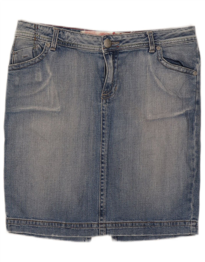 Roxy Dame Mini Denim Nederdel US 12 Large W32 Blue Cotton