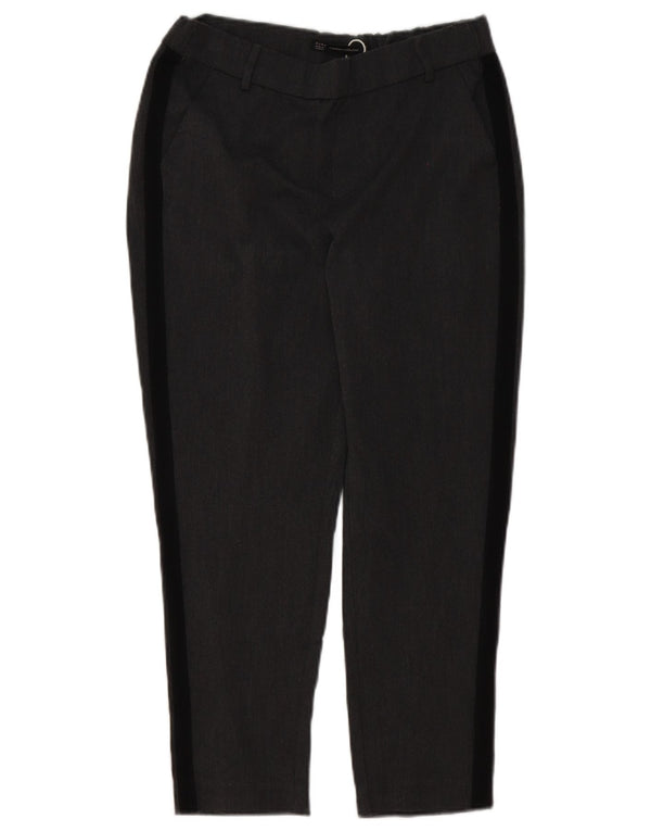 Zara Trafaluc cropped bukser til kvinder Small W26 L25 Grå Colourblock