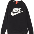 Nike Dame Grafisk Sweatshirt Jumper UK 10 Small Black Bomuld