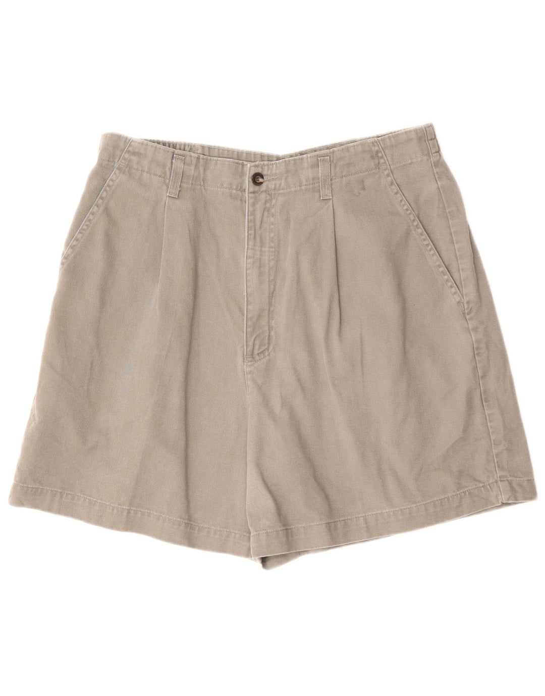 Dockers kvinders højtaljede chinoshorts US 14 XL W32 grå bomuld