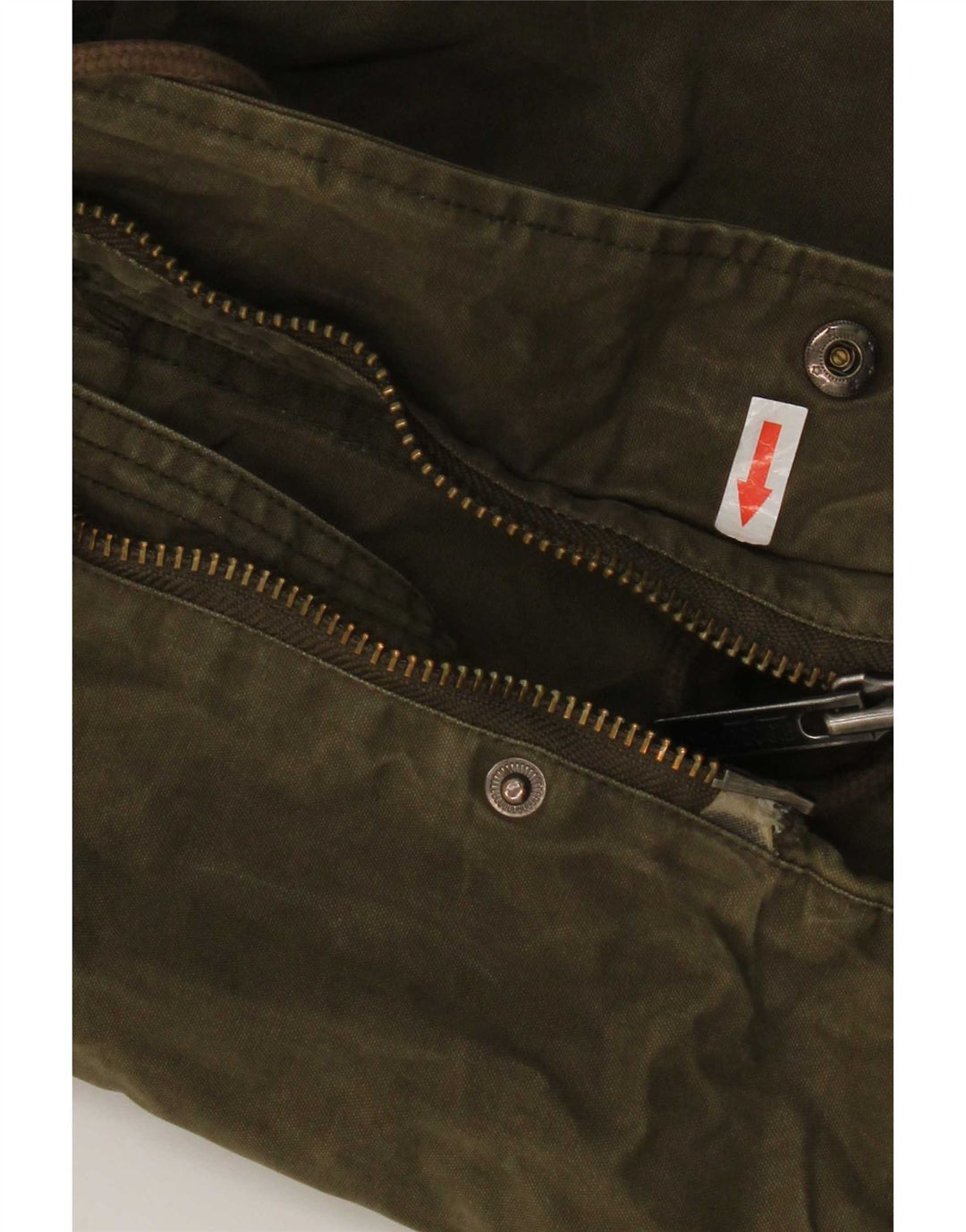 Bomboogie Herre Hooded Parka Jacket UK 42 XL Khaki Cotton