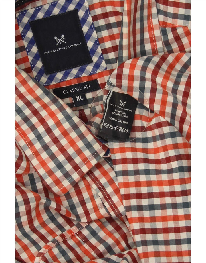 Crew Clothing Herre Classic Fit Shirt XL Multifarvet Gingham Cotton