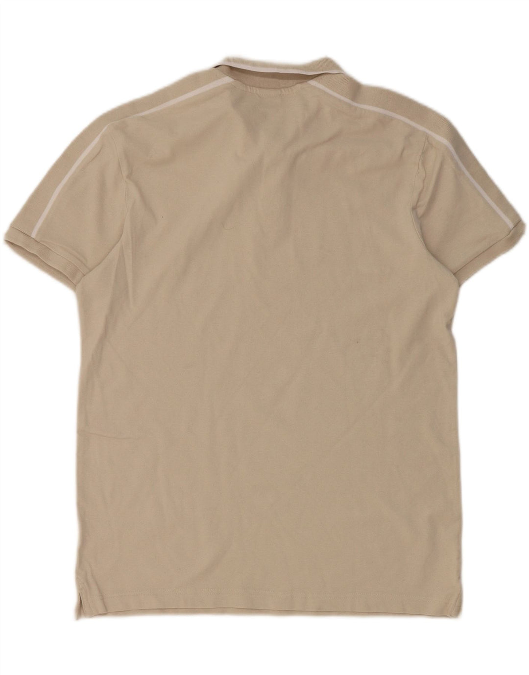 ZARA Mens Polo Shirt Medium Beige Vintage Zara and Second-Hand Zara from Messina Hembry 
