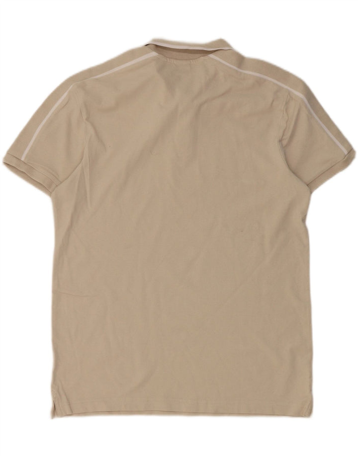 ZARA Mens Polo Shirt Medium Beige Vintage Zara and Second-Hand Zara from Messina Hembry 