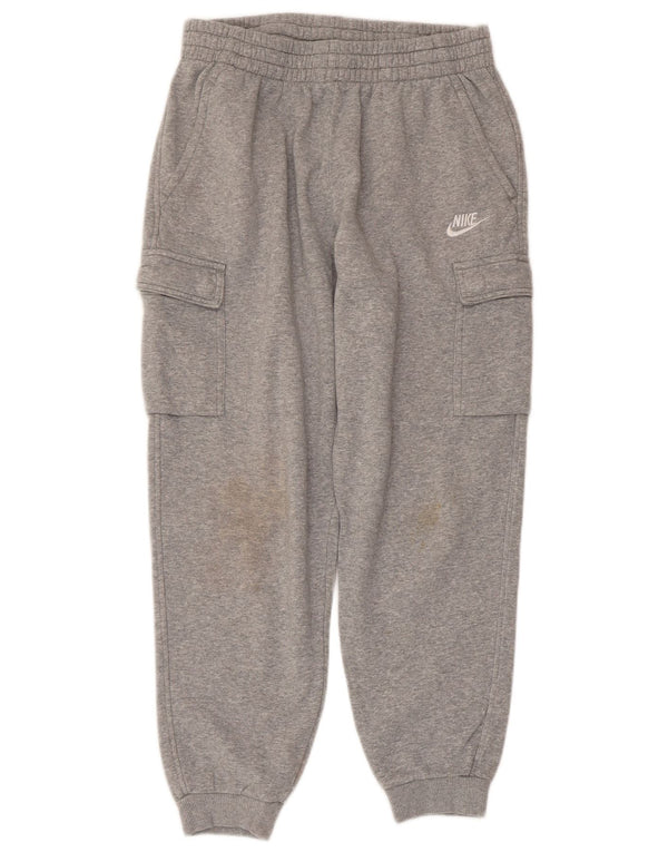 NIKE Boys Cargo træningsdragt Bukser Joggers 13-14 år XL Grå Flecked