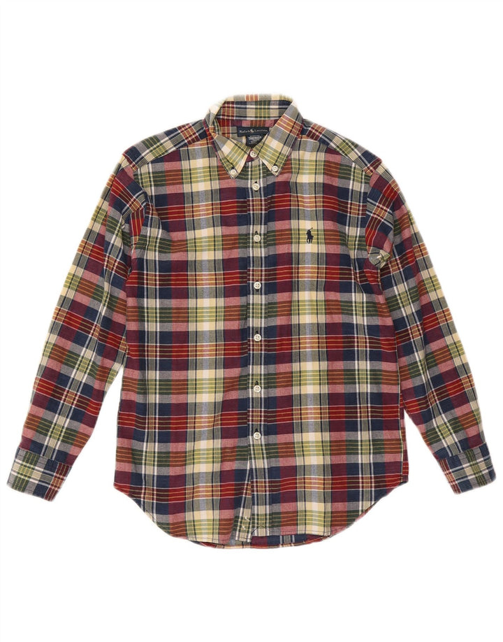 Ralph Lauren drengeskjorte 10-11 år medium flerfarvet ternet bomuld