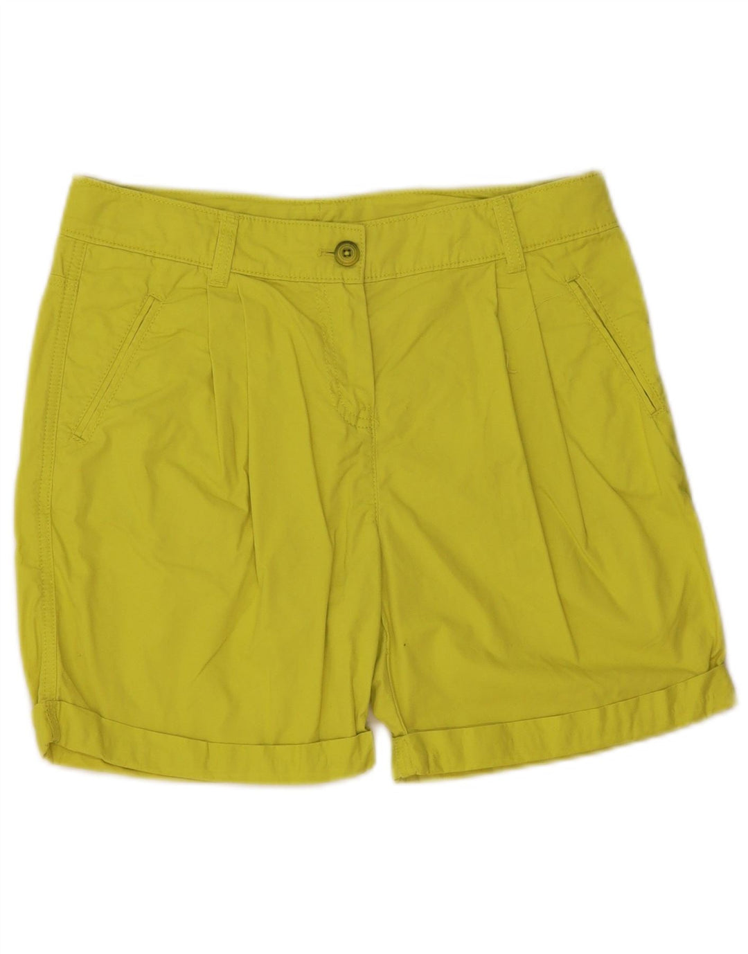 BENETTON Womens Pegged Chino Shorts W30 Medium Green