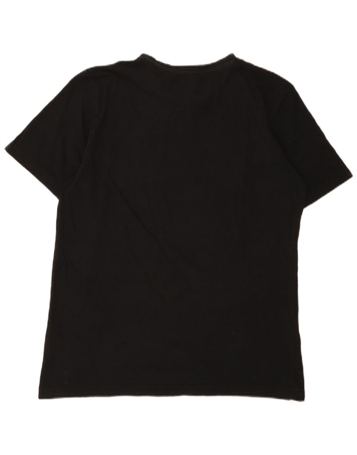 Puma Herre Grafisk T-Shirt Top Medium Sort Bomuld