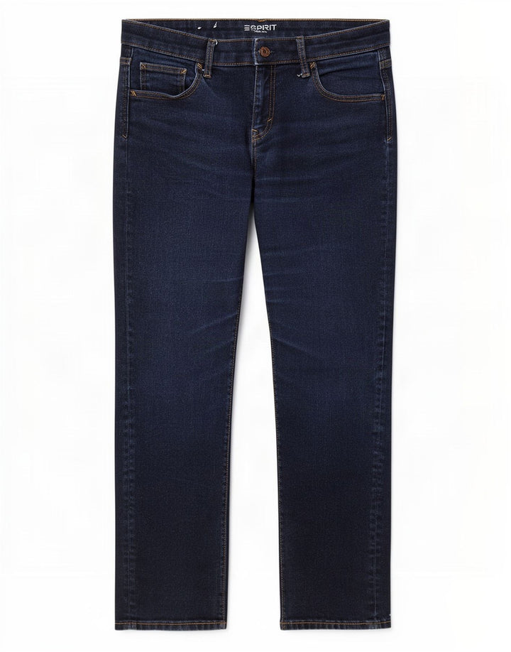 Esprit Dame Straight Jeans W30 L30 Marineblå Bomuld