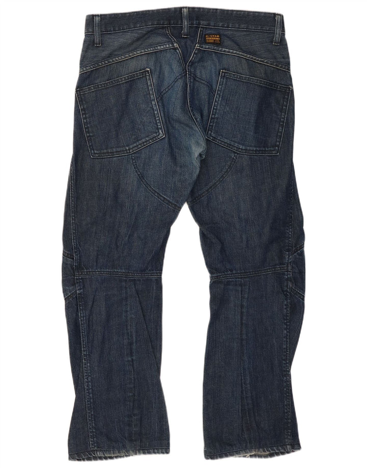 G-Star Straight Jeans til mænd W34 L29 Marineblå Bomuld
