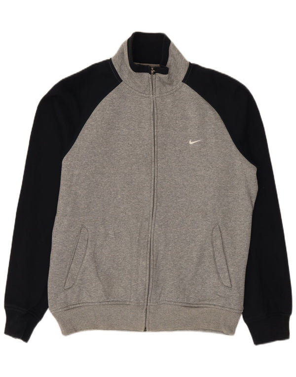 Nike Træningsdragt til mænd, topjakke UK 38/40 Medium Grey Colourblock Bomuld