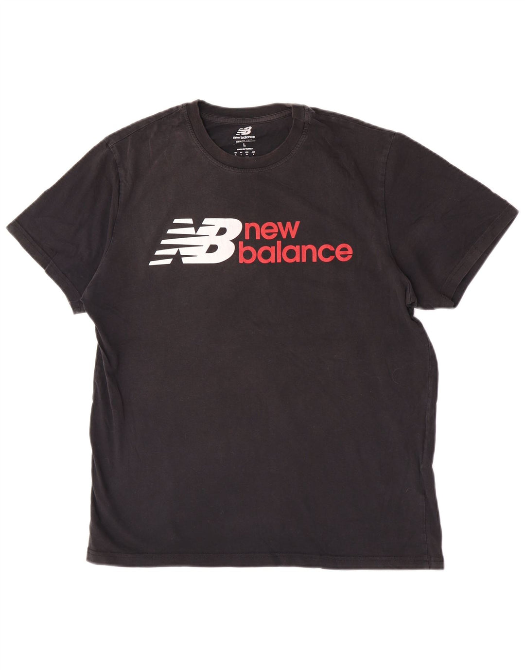 New Balance Herre Grafisk T-Shirt Top Stor Sort