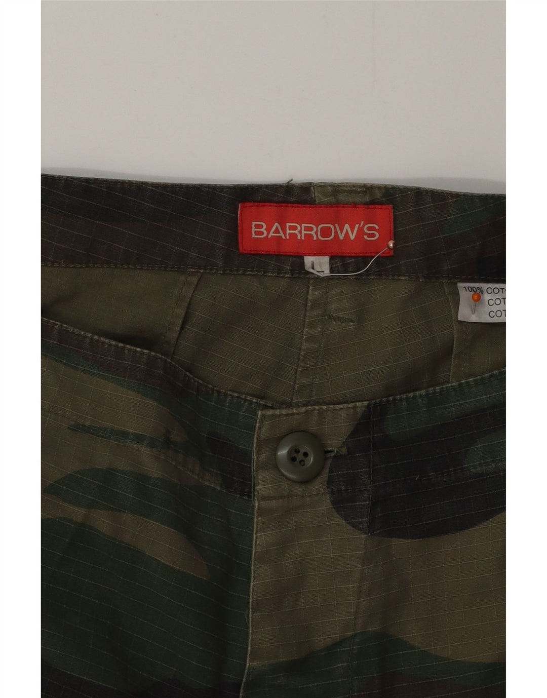 BARROW'S Straight Cargo Bukser til mænd Large W36 L34 Khaki Camouflage