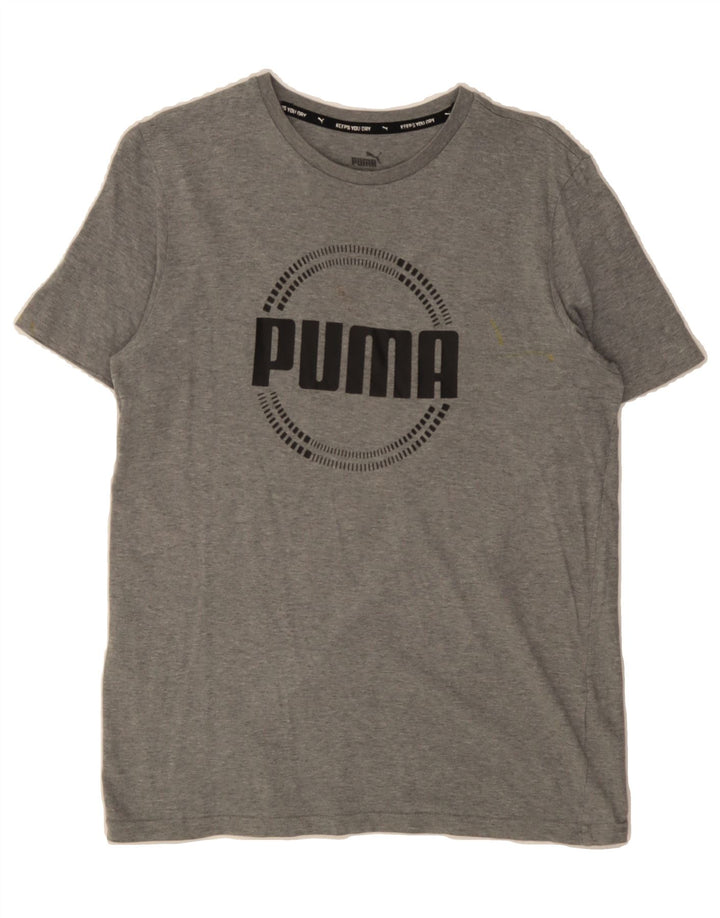 PUMA Boys Graphic T-Shirt Top 15-16 Years XL  Grey Vintage Puma and Second-Hand Puma from Messina Hembry 